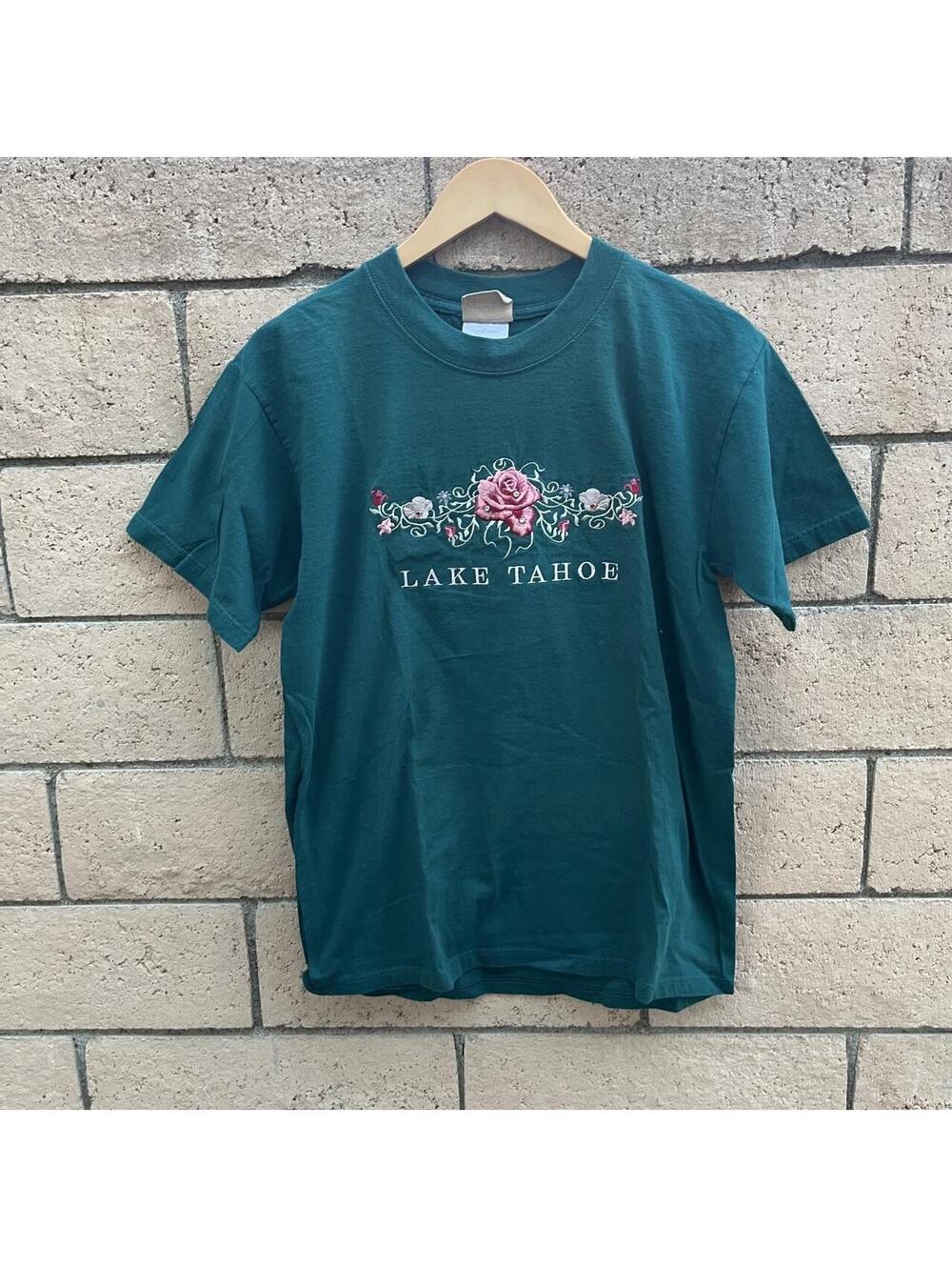 Vintage habitat nature embroidered shirt | size M